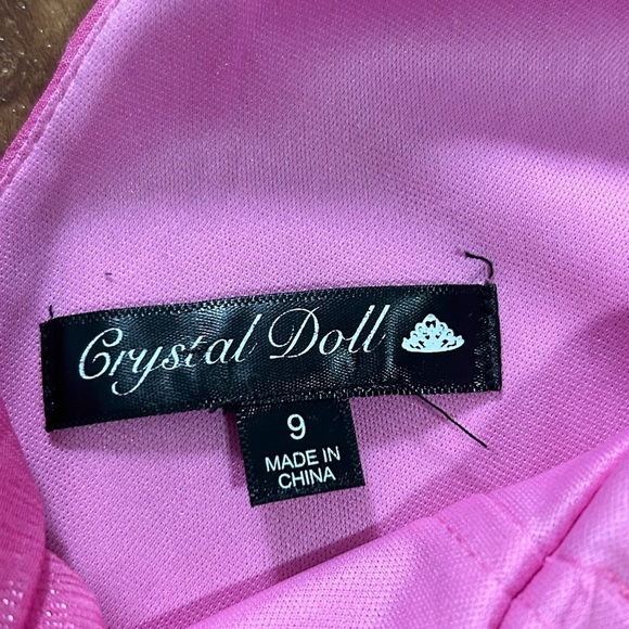 Crystal Doll Cold-shoulder pleated drape maxi/formal dress - Picture 9 of 14